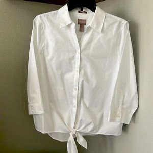 Chico's tie front blouse NWOT